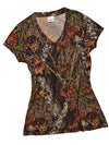 Mossy Oak Camo T-Shirt V Neck - American Outdoor Woman