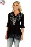 Sapphire Vines Tunic - American Outdoor Woman