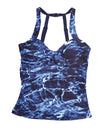 Mossy Oak Elements Swimsuit Tankini (Blue) - American Outdoor Woman