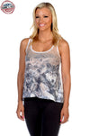 Wolf with Pups Tank Top - American Outdoor Woman
