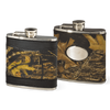 Camo Leather 6 oz. Flask - American Outdoor Woman