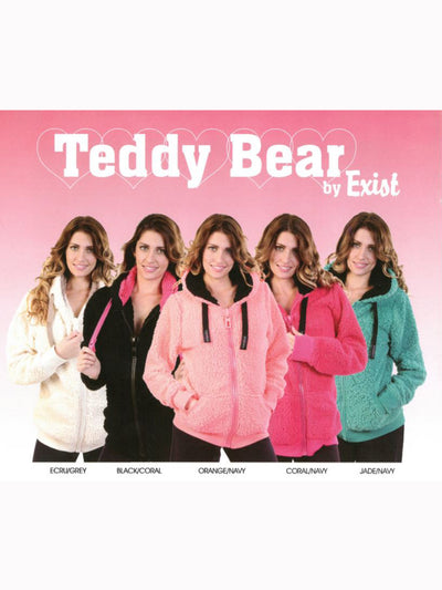 Ladies Teddy Bear Jacket (White) - American Outdoor Woman