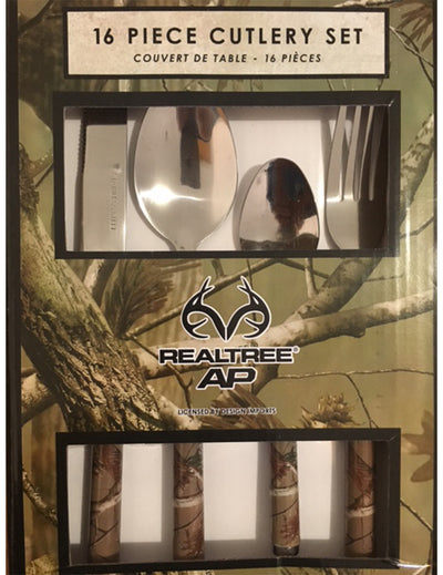 RealTree Camo 16 Piece Cutlery Set - American Outdoor Woman