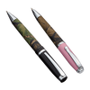 Two-Tone Camo Leather Ball Point Pens - American Outdoor Woman