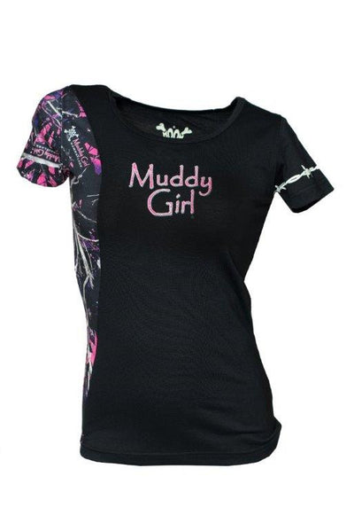 Muddy Girl Camo Logo T-Shirt Edge - American Outdoor Woman