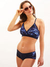 Mossy Oak Elements Swimsuit Sport Bikini (Top Only) (Blue) - American Outdoor Woman