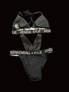 Kendall + Kylie Black Band Two Piece