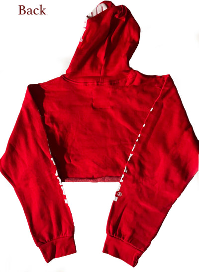 LifeGuard Cropped Hoodie (Red)
