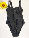 Kendall + Kylie Classic Black One Piece